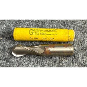 G.W. 3/4" Steel End Mill Bit No. 1887  McKinney Supply Co.